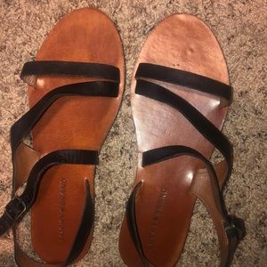 Lucky brand black strappy sandals